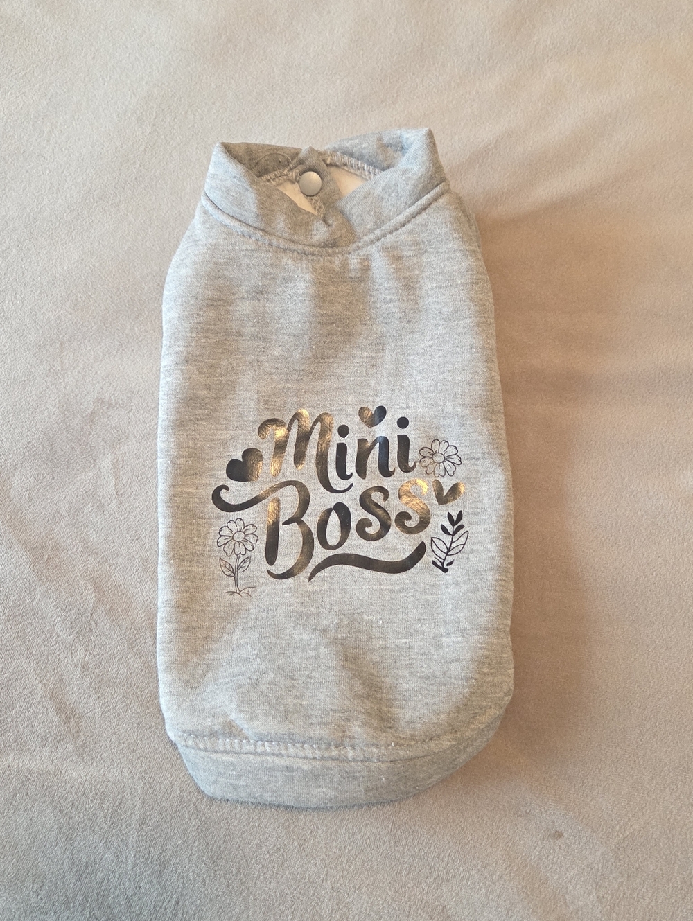 Like New (no tags) Never Worn Adorable Dog Sweater "Mini Boss?
